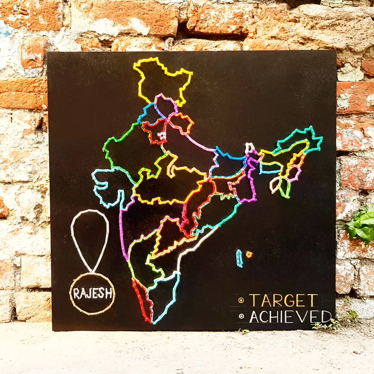 India Map String Art by Sonal Malhotra India Map String Art by Sonal Malhotra
