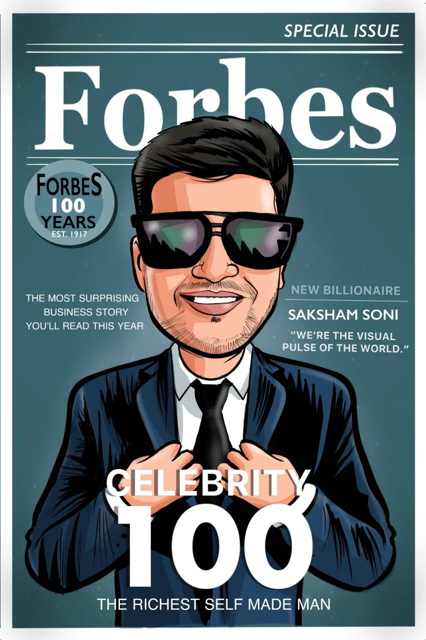 Forbes Magazine themed Caricature - Personalized Caricature Forbes Magazine themed Caricature - Personalized Caricature