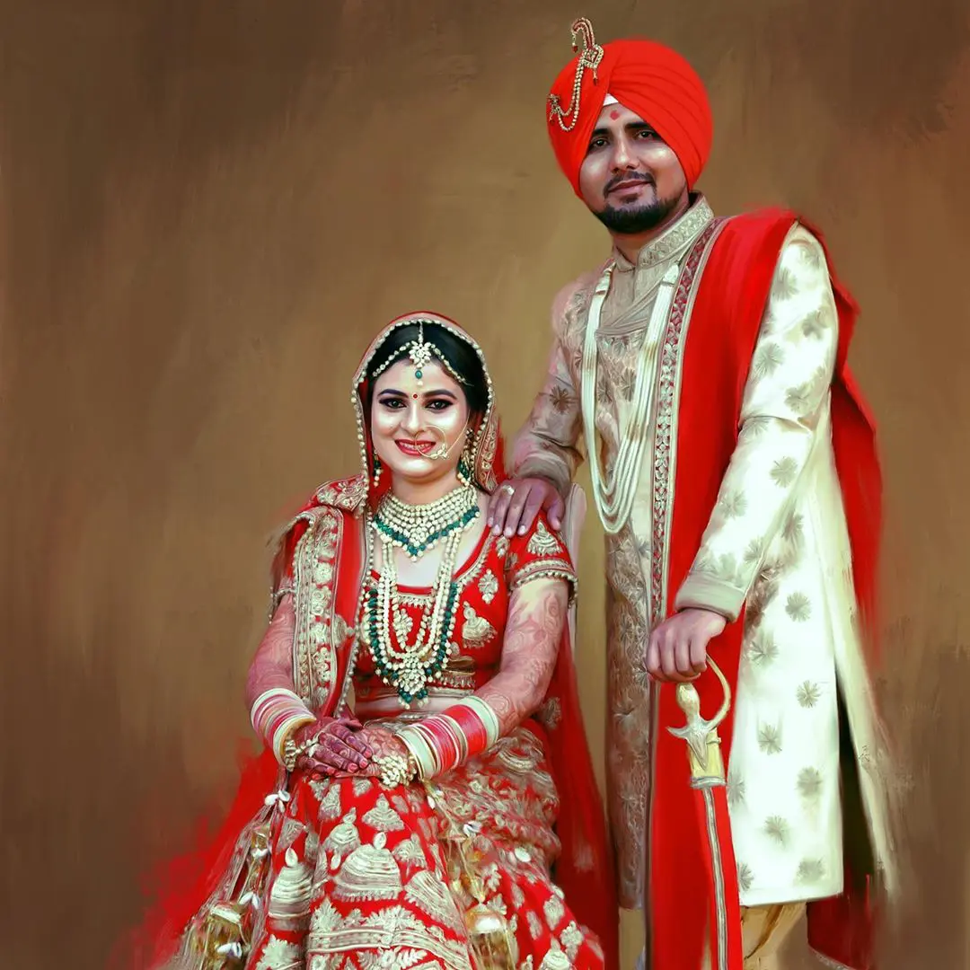 Couple Digital Painting Couple Digital Painting