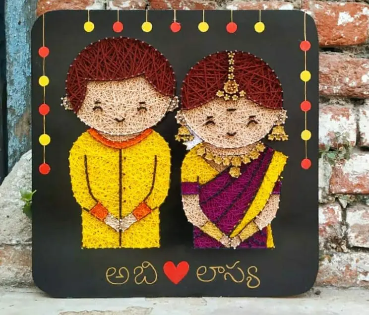 String art by stoned santa