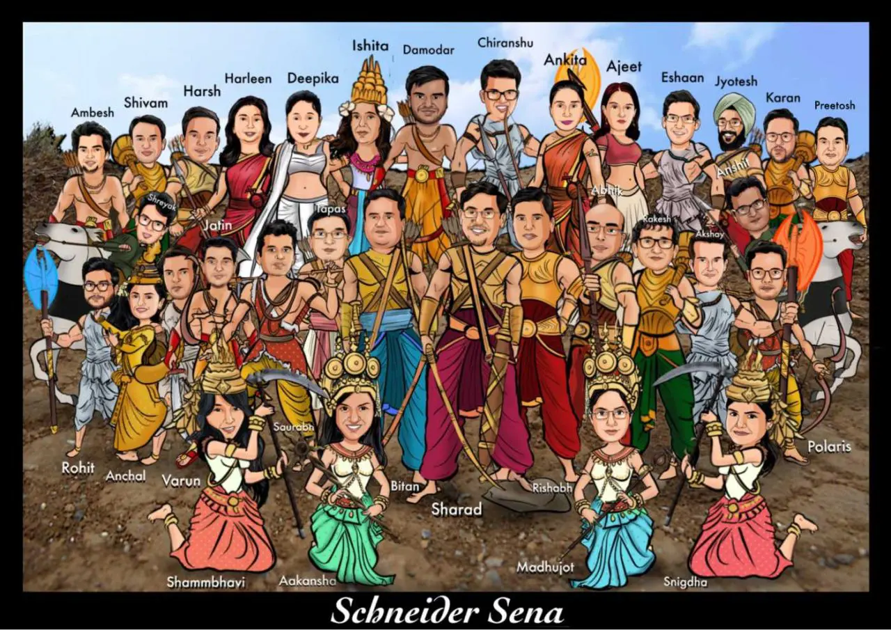 Dream Team Corporate Caricature Dream Team Corporate Gifts - Caricature