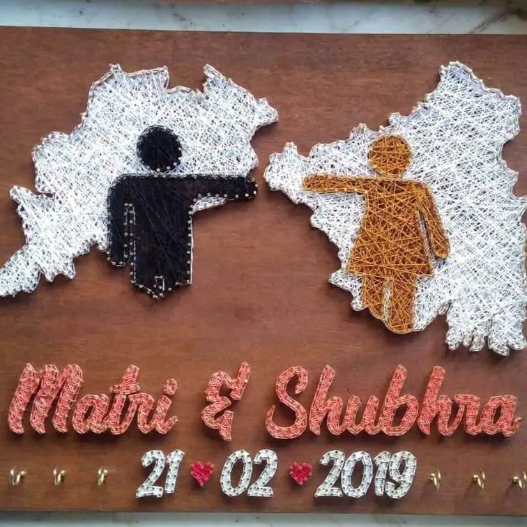 2 states String Art Nameplate 2 states String Art Nameplate