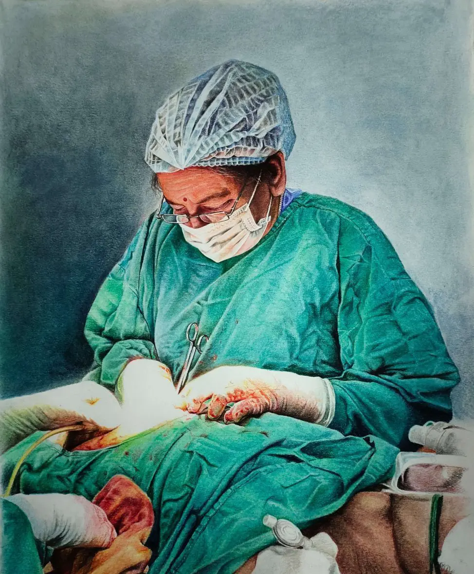 Doctor Handmade Portrait Doctor Handmade Portrait