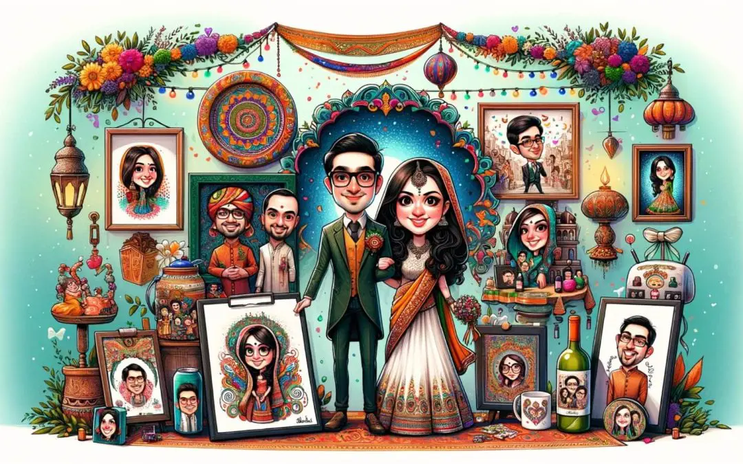 11 Wedding Caricature Gifts Ideas – Handmade with Love