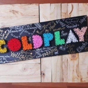 Coldplay-String Art by Sonal Malhotra