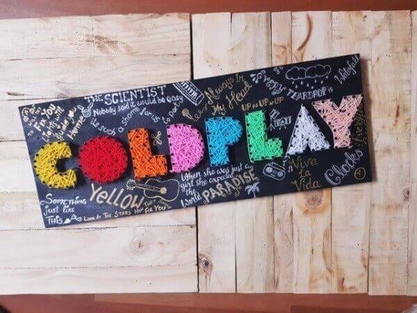 Coldplay-String Art by Sonal Malhotra
