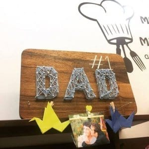 Dad-Name Plate-String Art by Sonal Malhotra