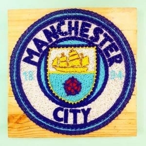 Manchester City String Art by Sonal Malhotra