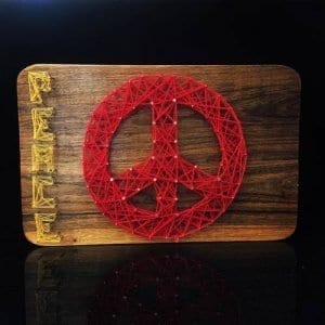 Peace Symbol-String Art by Sonal Malhotra