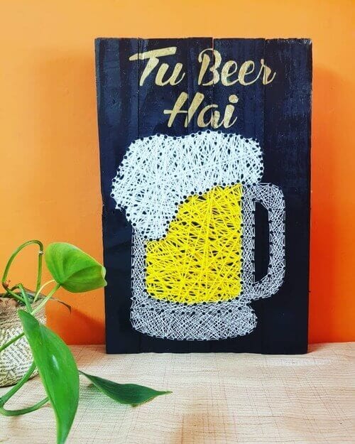 Tu Beer Hai String Art by Sonal Malhotra
