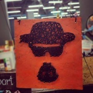 heisenberg breaking bad tv series string art