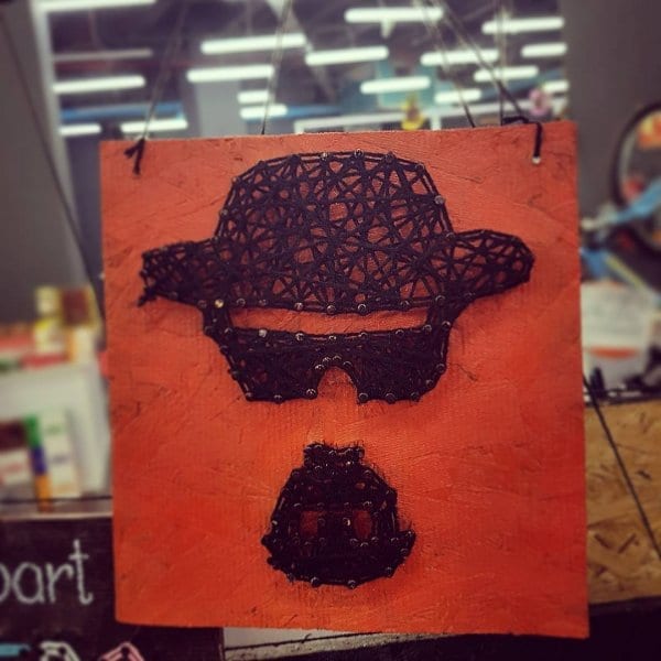 heisenberg breaking bad tv series string art