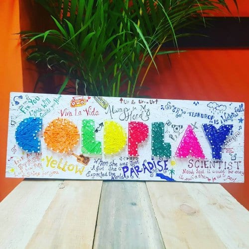 Coldplay Logo String Art