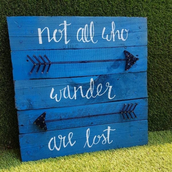 wander are lost string art