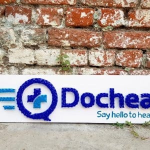 docheal logo string art by sonal malhotra