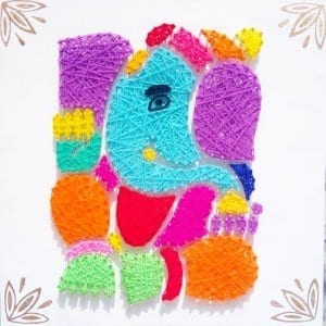 ganesha string art by sonal malhotra