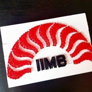 iim bangalore logo string art