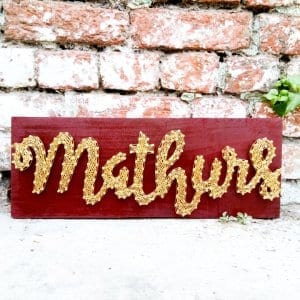 mathurs nameplate string art by sonal malhotra