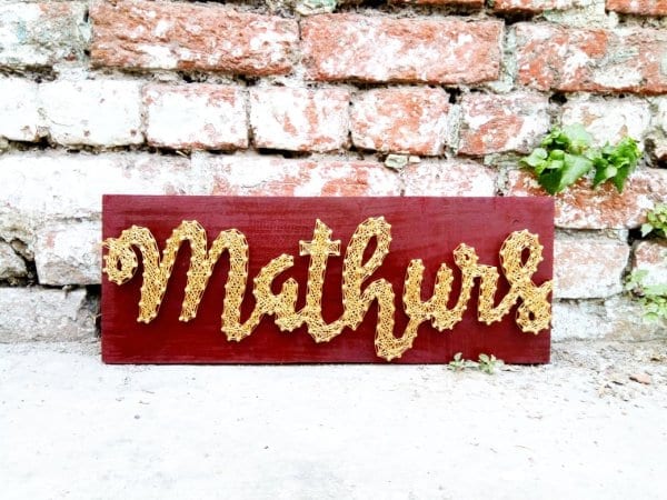 mathurs nameplate string art by sonal malhotra