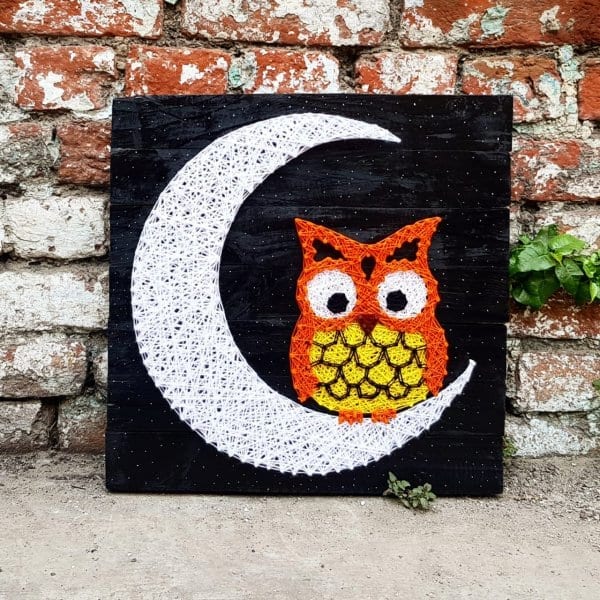 night owl string art by sonal malhotra