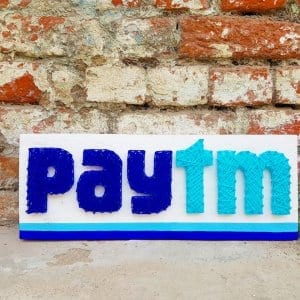 paytm logo string art by stoned santa