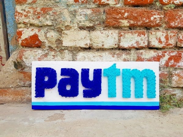 paytm logo string art by stoned santa