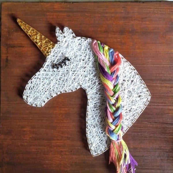 unicorn string art