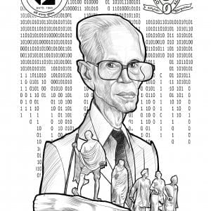 A Man With Vision Caricature
