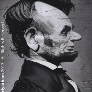 Abraham Lincoln Hyper Realistic Caricature