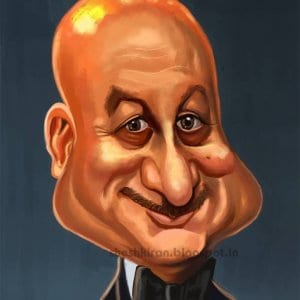 Anupam Kher Caricature