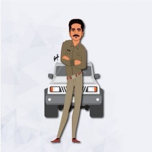 Ayushman Khurana Article 15 Caricature