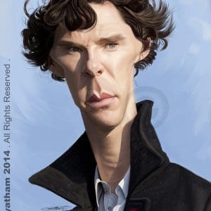 Benedict Cumberbatch Hyper Realistic Caricature