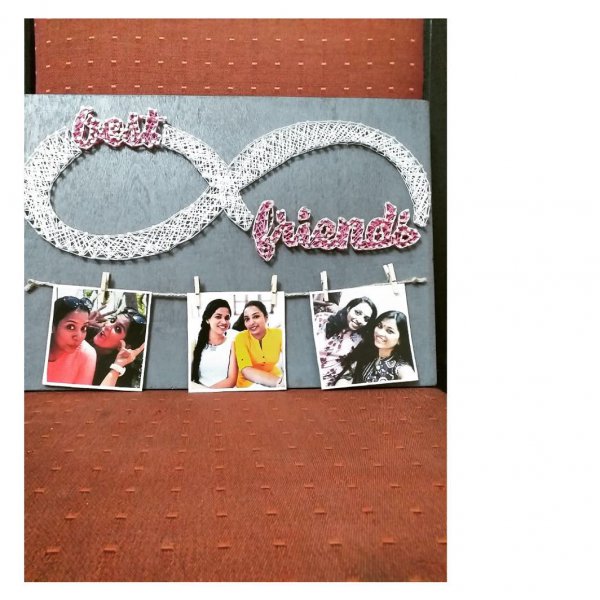 Best Friends String Art with pics by Sushmita