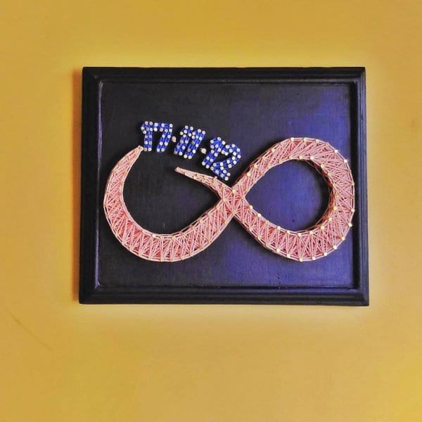 Birthday Infinity String Art