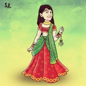 Bride Caricature