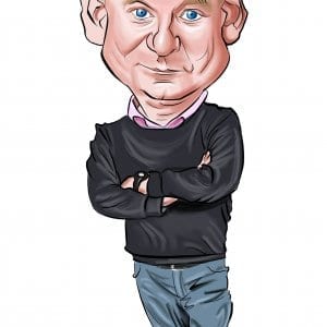 Chris Lewis Caricature