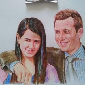 Colour Portrait with Harvey Specter by Koushik