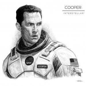 Cooper Interstellar Hyper Realistic Caricature
