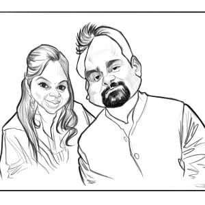 Couple Caricature