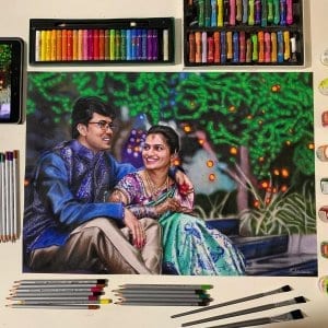 Couple Hyper Realistic Portrait by Ajay Rathod