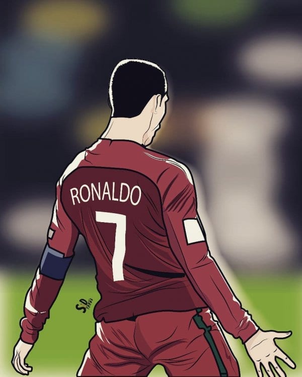 Cristiano Ronaldo Fifa World Cup 18 Caricature