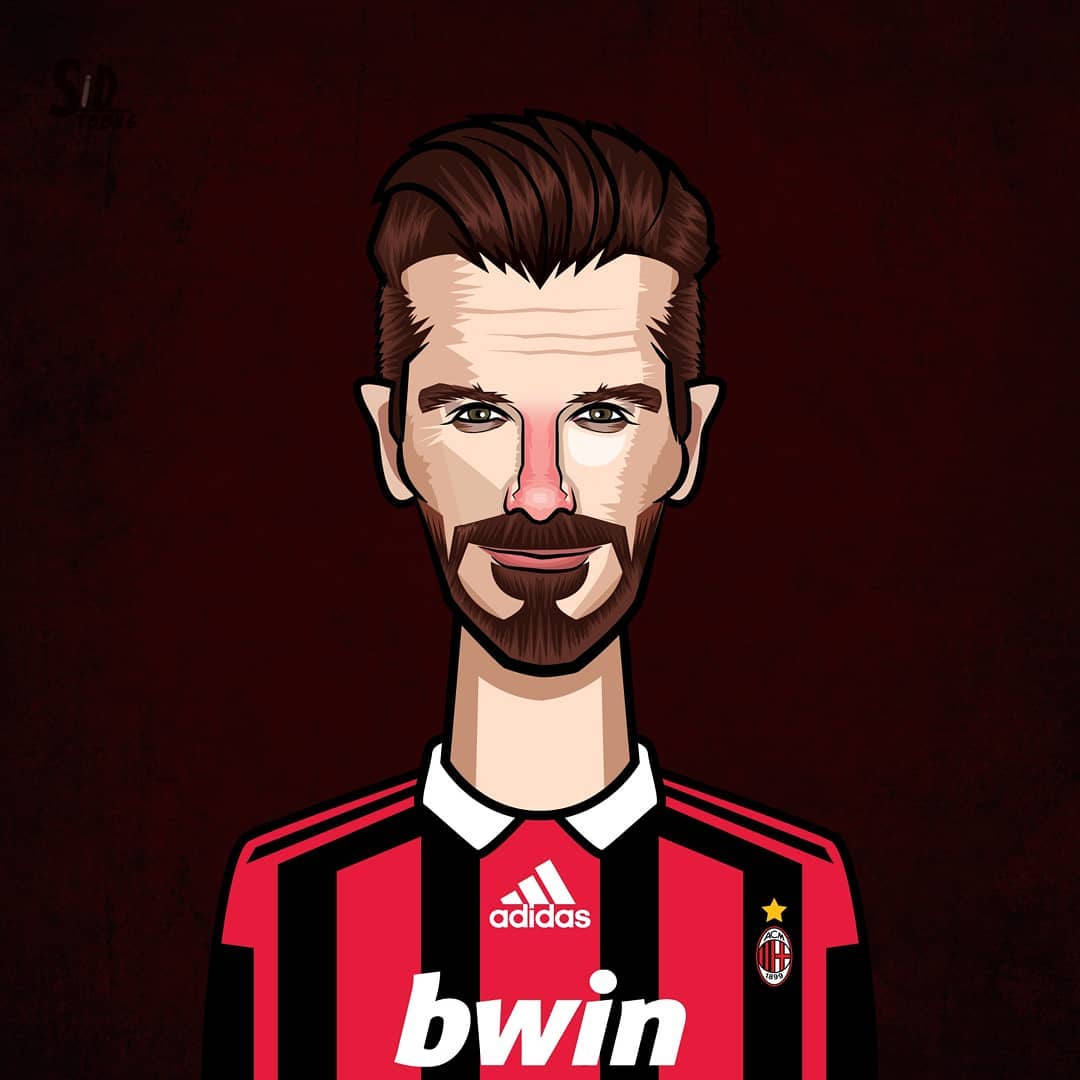 David Beckham Caricature by Sidtoons - Stoned Santa David Beckham Caricature by Sidtoons - Stoned Santa