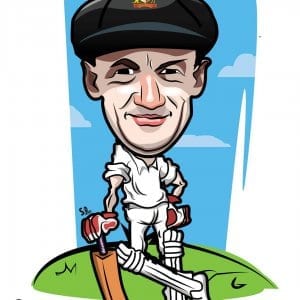 Don Bradman Caricature