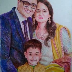 Family Colour Portrait by Koushik