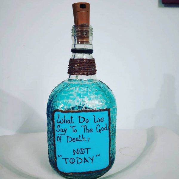 Game of Thrones Themed Painted Bottle