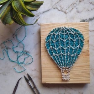 Hot Air Balloon String Art