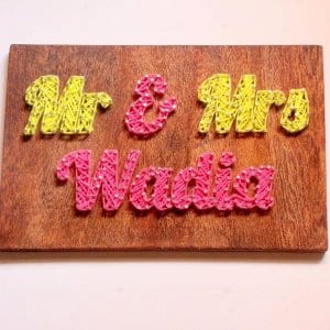 House Nameplate String Art by Sushmita