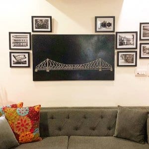 Howrah Bridge string art