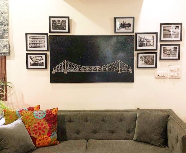 Howrah Bridge string art