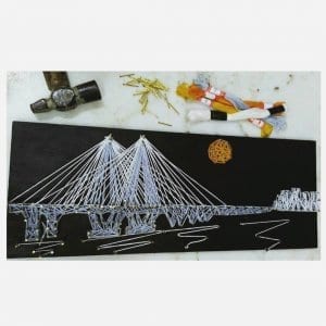 Iconic Worli Sealink Mumbai String art